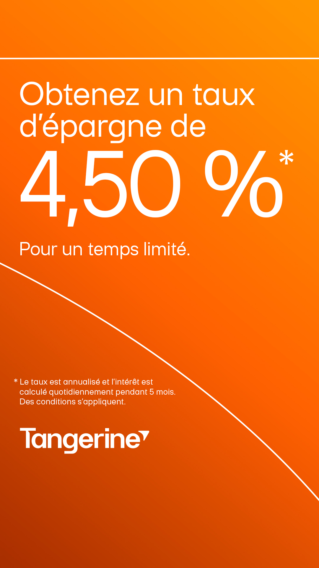 Tangerine Facebook ad
