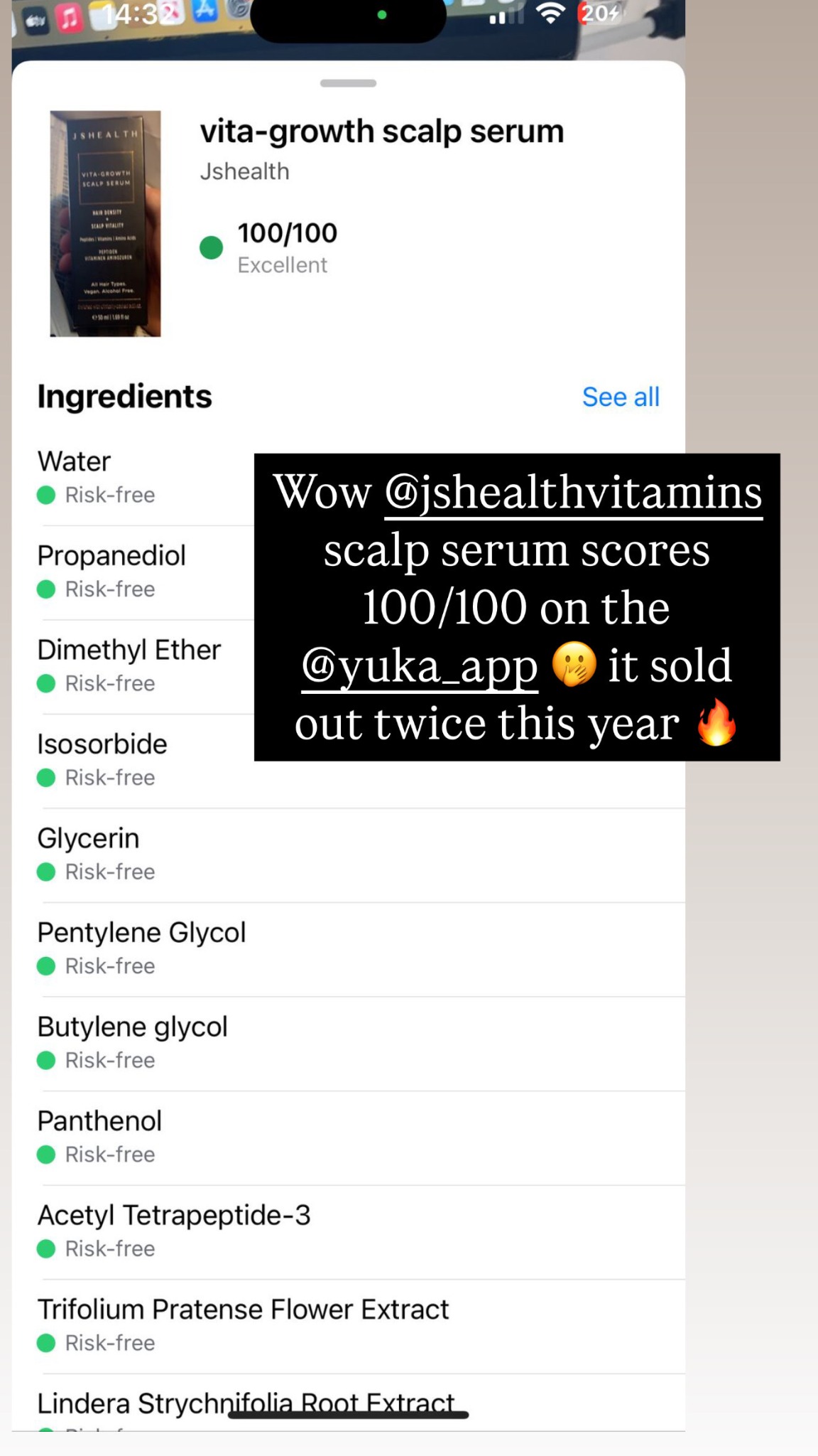 Jessica Sepel from JSHealth Facebook ad