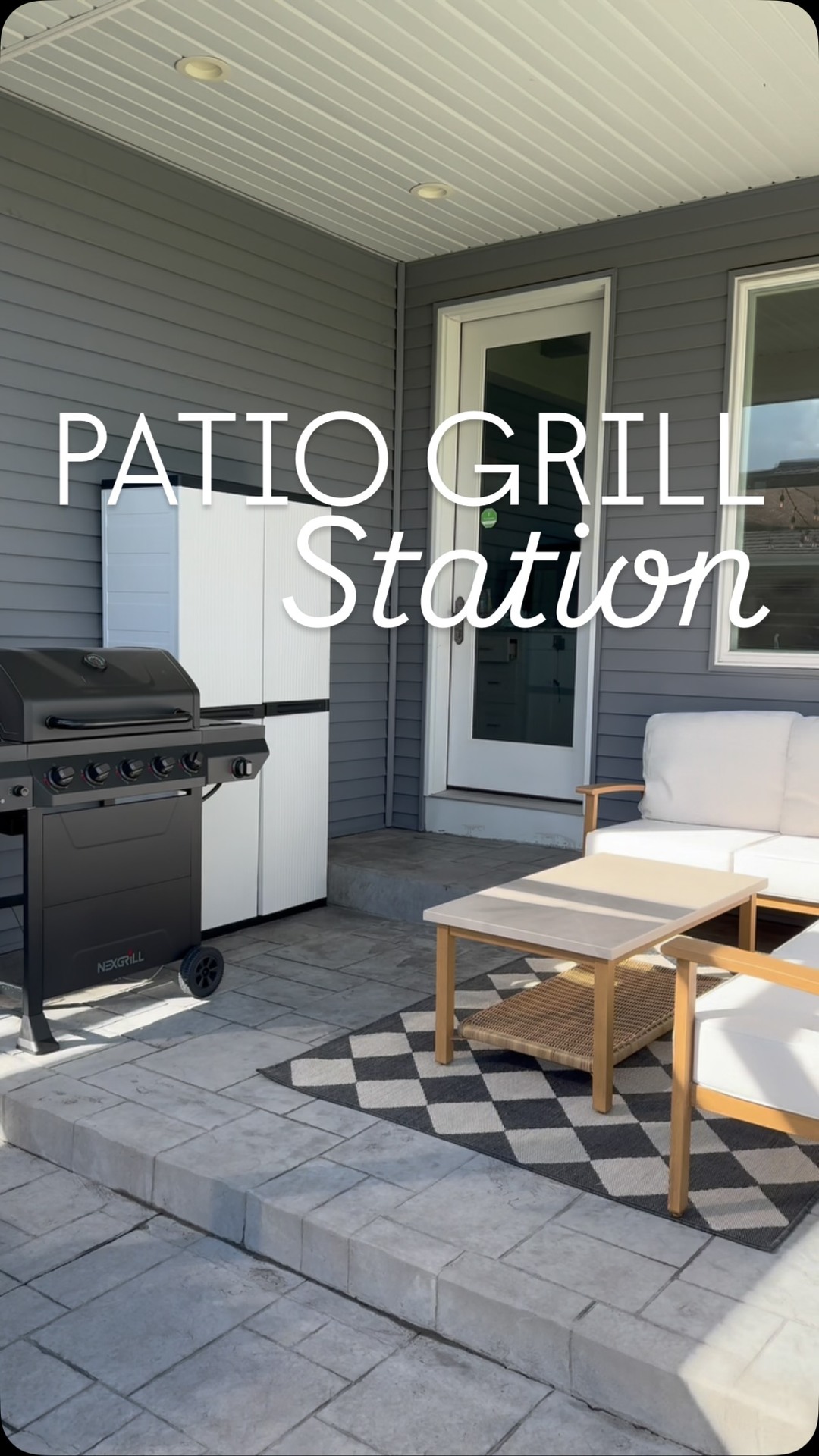 The Home Depot Facebook ad: This grill area officially completes the backyard.