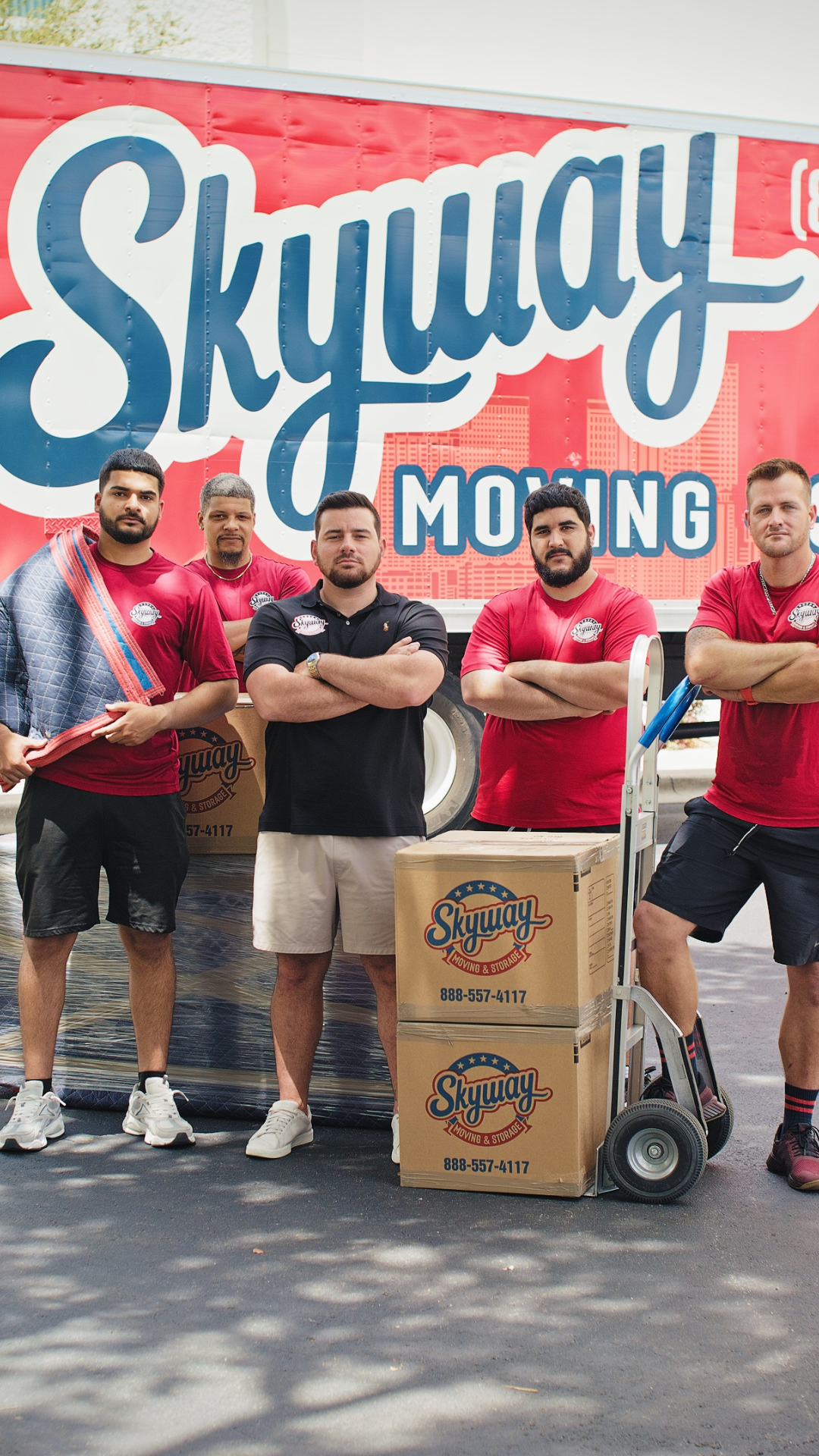 Skyway Moving and Storage Facebook ad: Get Your Family-Owned Moving Quote Today