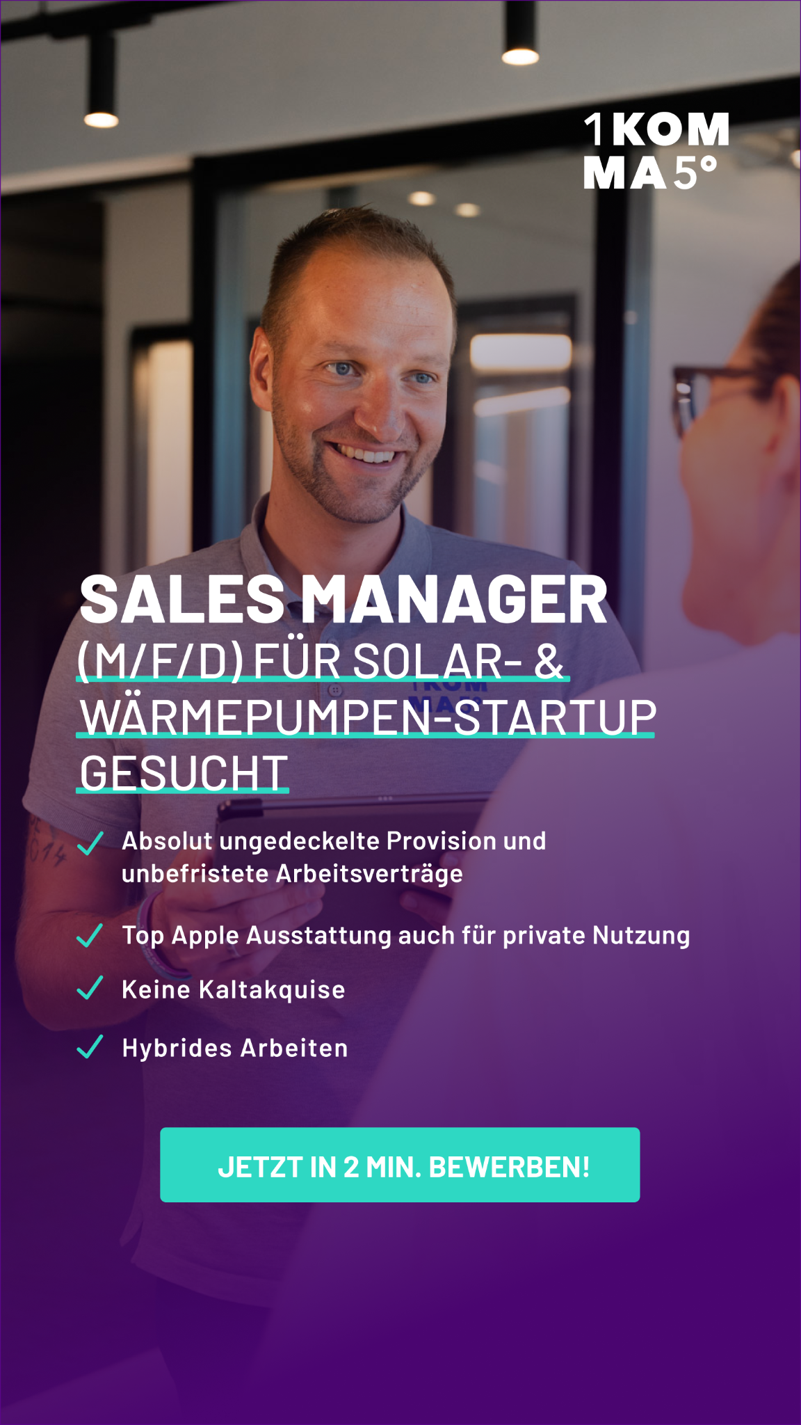 1KOMMA5GRAD Facebook ad