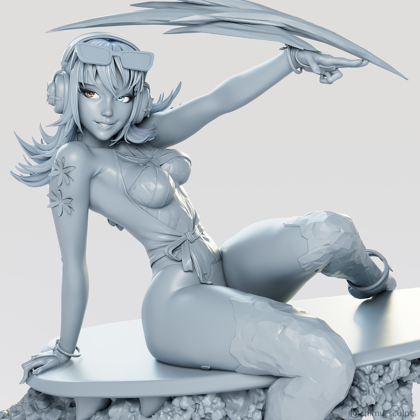 chimu_sculpts Facebook ad: Hi guys, Luna Snow from Marvel Rivals, now…