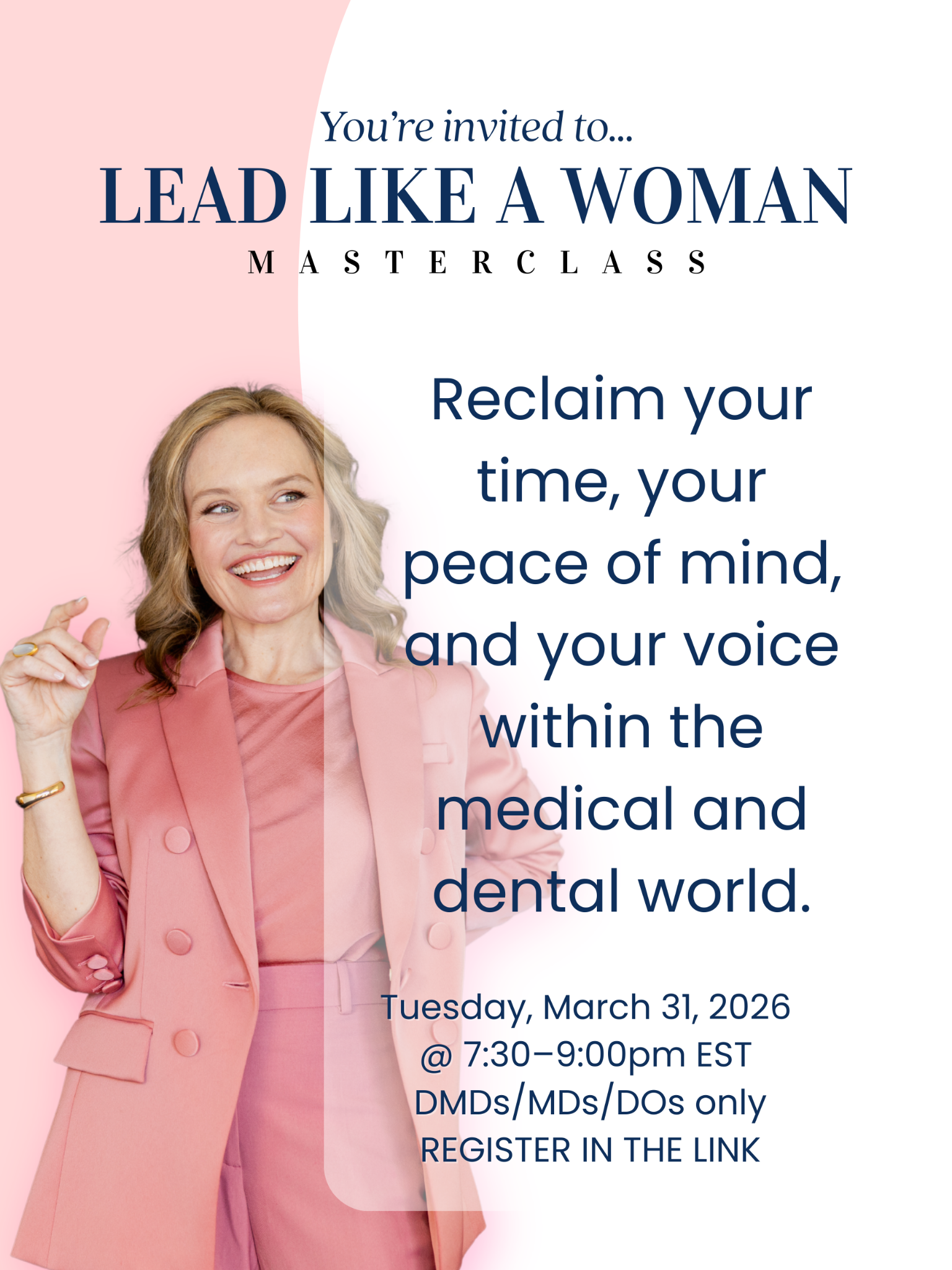 The Business of Happiness Facebook ad: High-achieving Women Physicians and Dentists: It’s Time To…