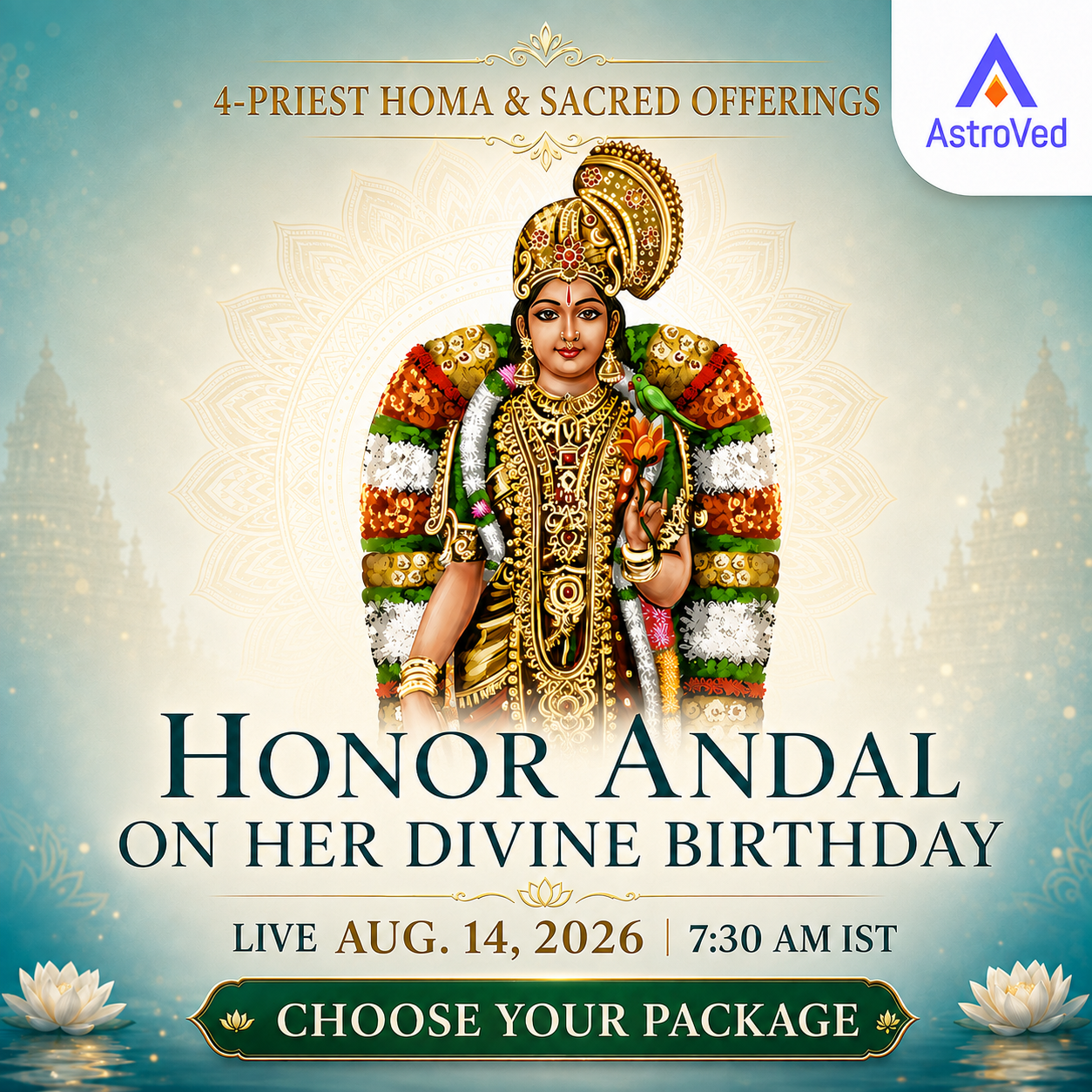 AstroVed Facebook ad from Aug 4, 2026