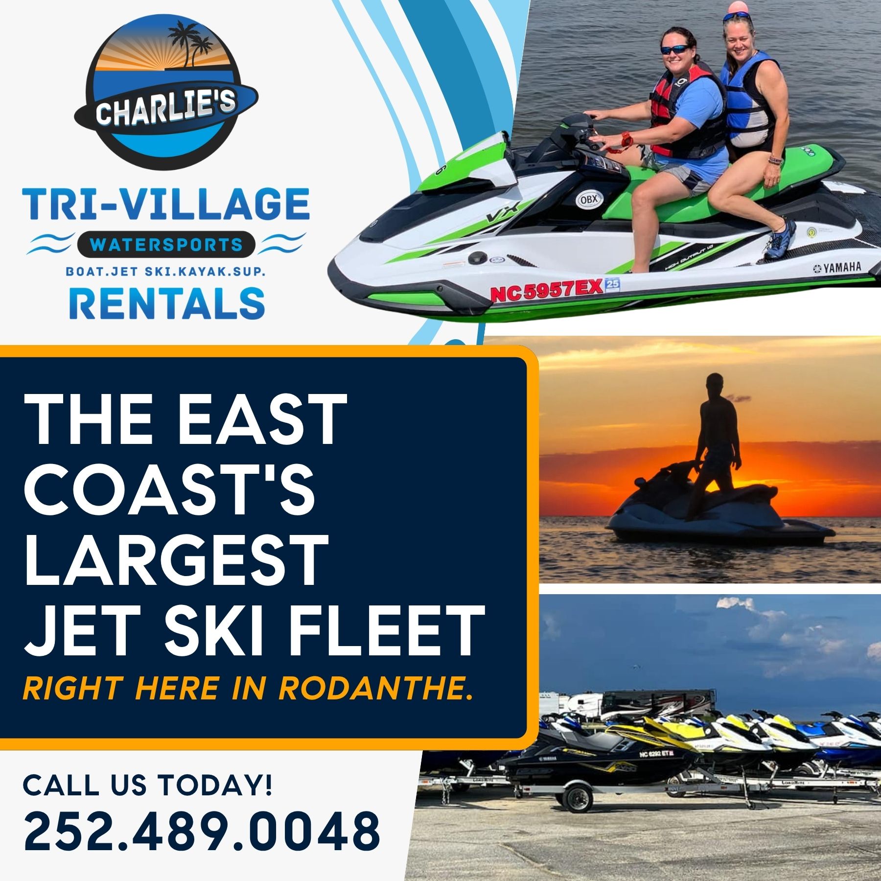 Charlies Trivillage Watersports Facebook ad: Your Vegas Adventure Awaits!