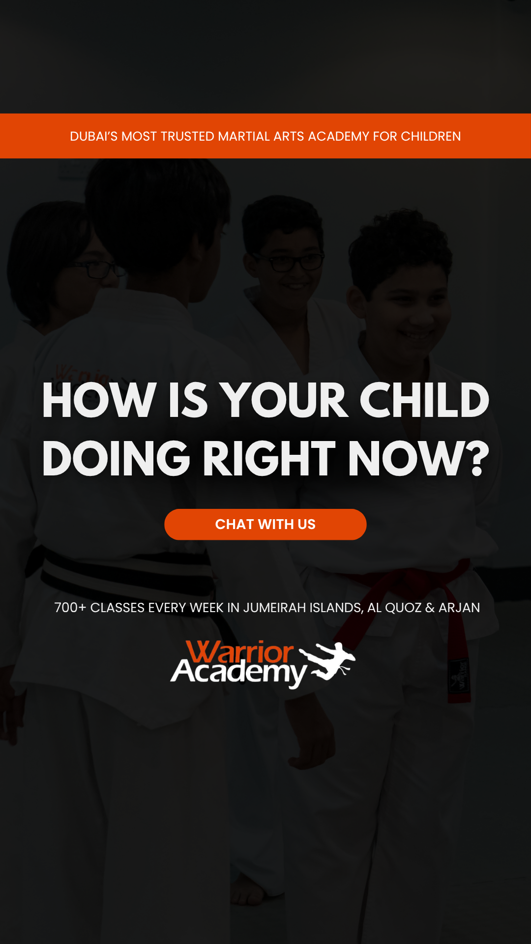 The Warrior Academy - UAE Facebook ad from Apr 15, 2026