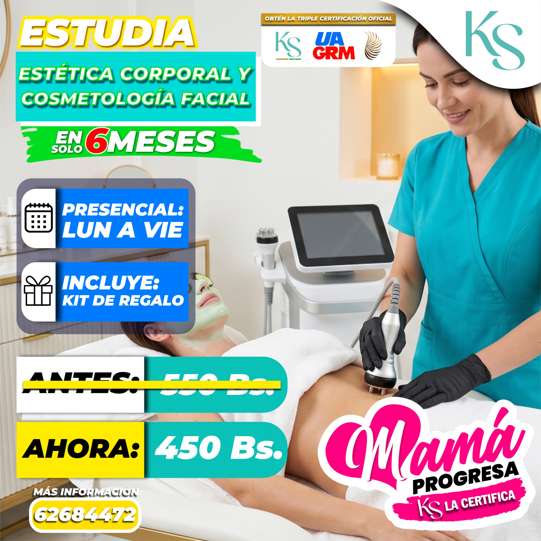 KS SRL Centro de Capacitación Técnica de Belleza - CBBA Facebook ad: Es tu momento de avanzar
