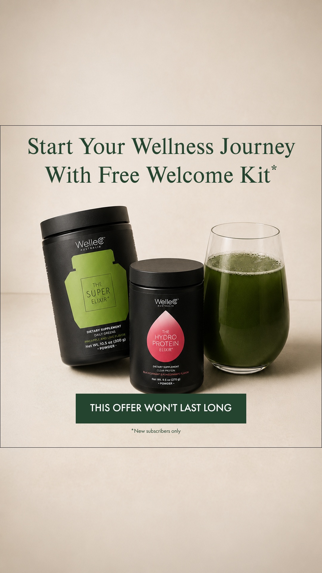 WelleCo Facebook ad