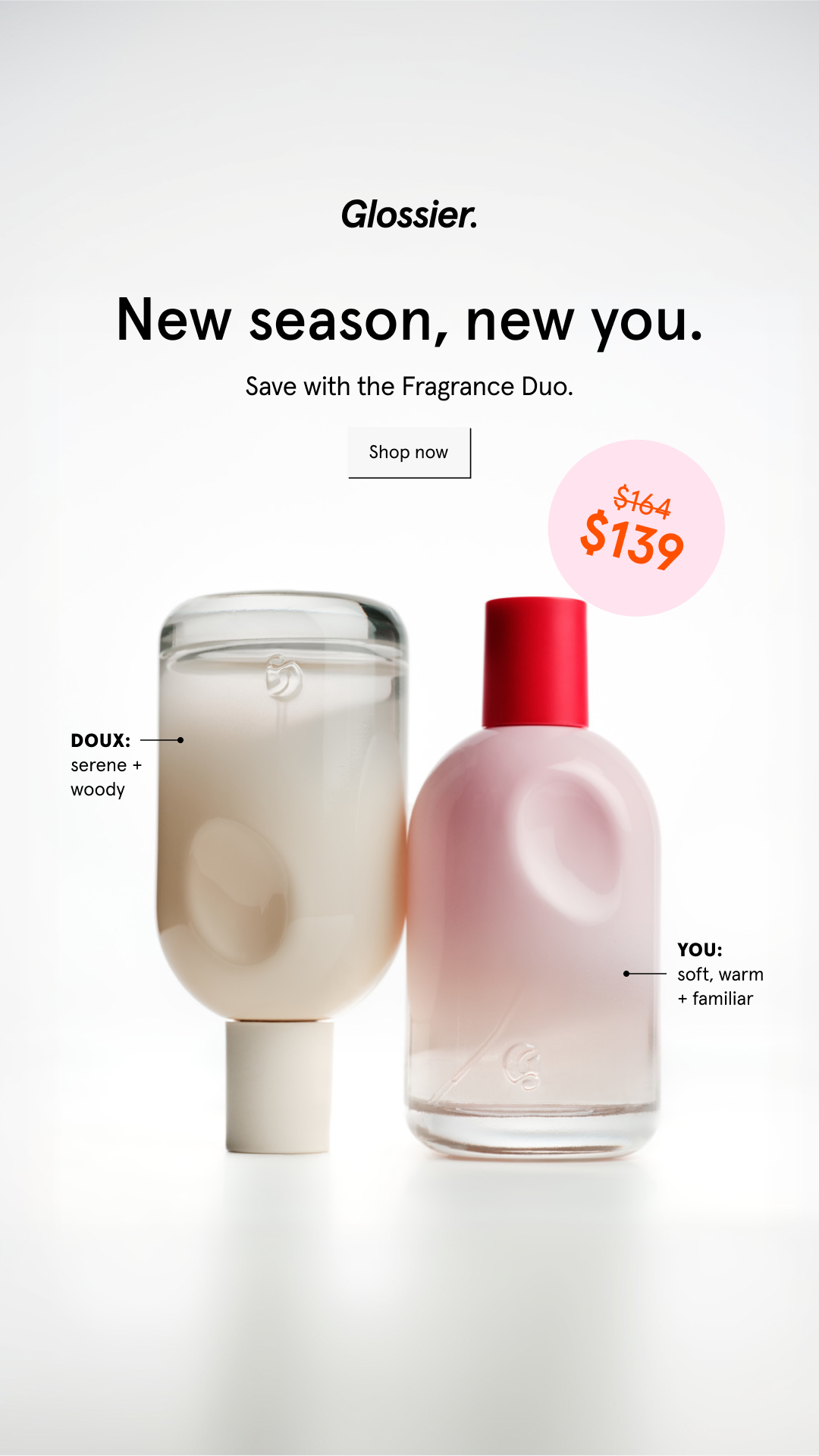 Glossier Facebook ad