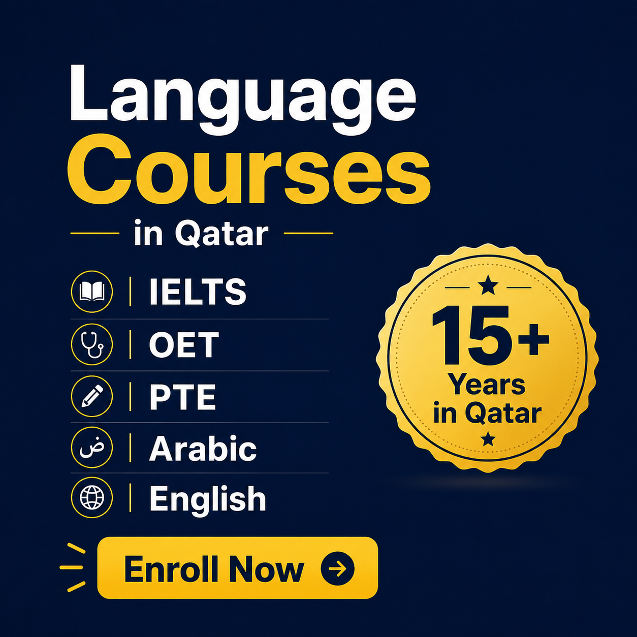 Excellence Training Centre, Qatar Facebook ad