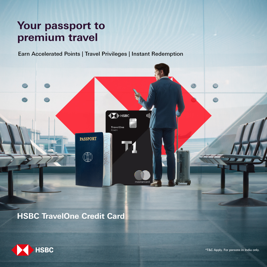 HSBC Facebook ad: Relax with complimentary Airport Lounge Access.