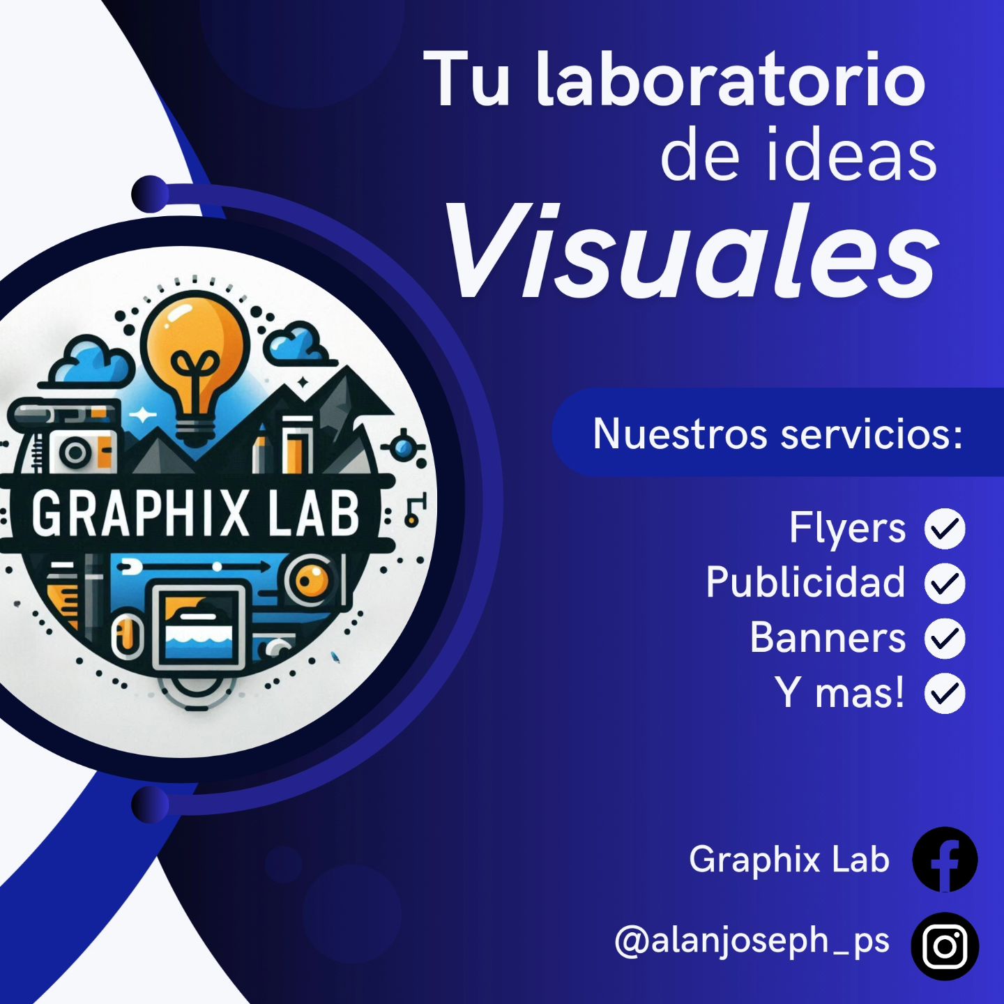 graphixlabmx Facebook ad: ¿Qué puedo ofrecerte?