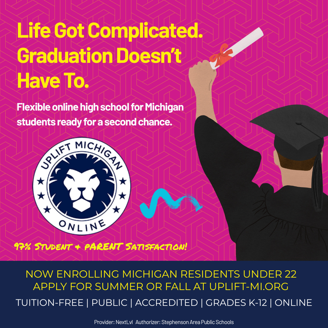 Uplift Michigan Online School Facebook ad