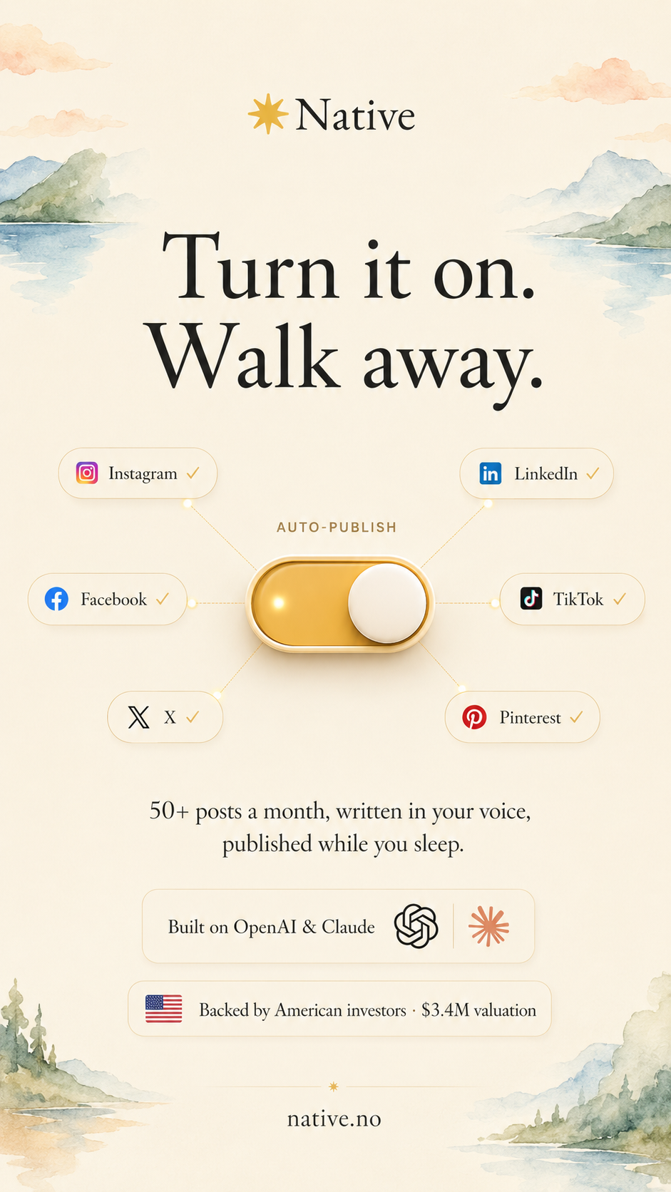 Native AI Facebook ad