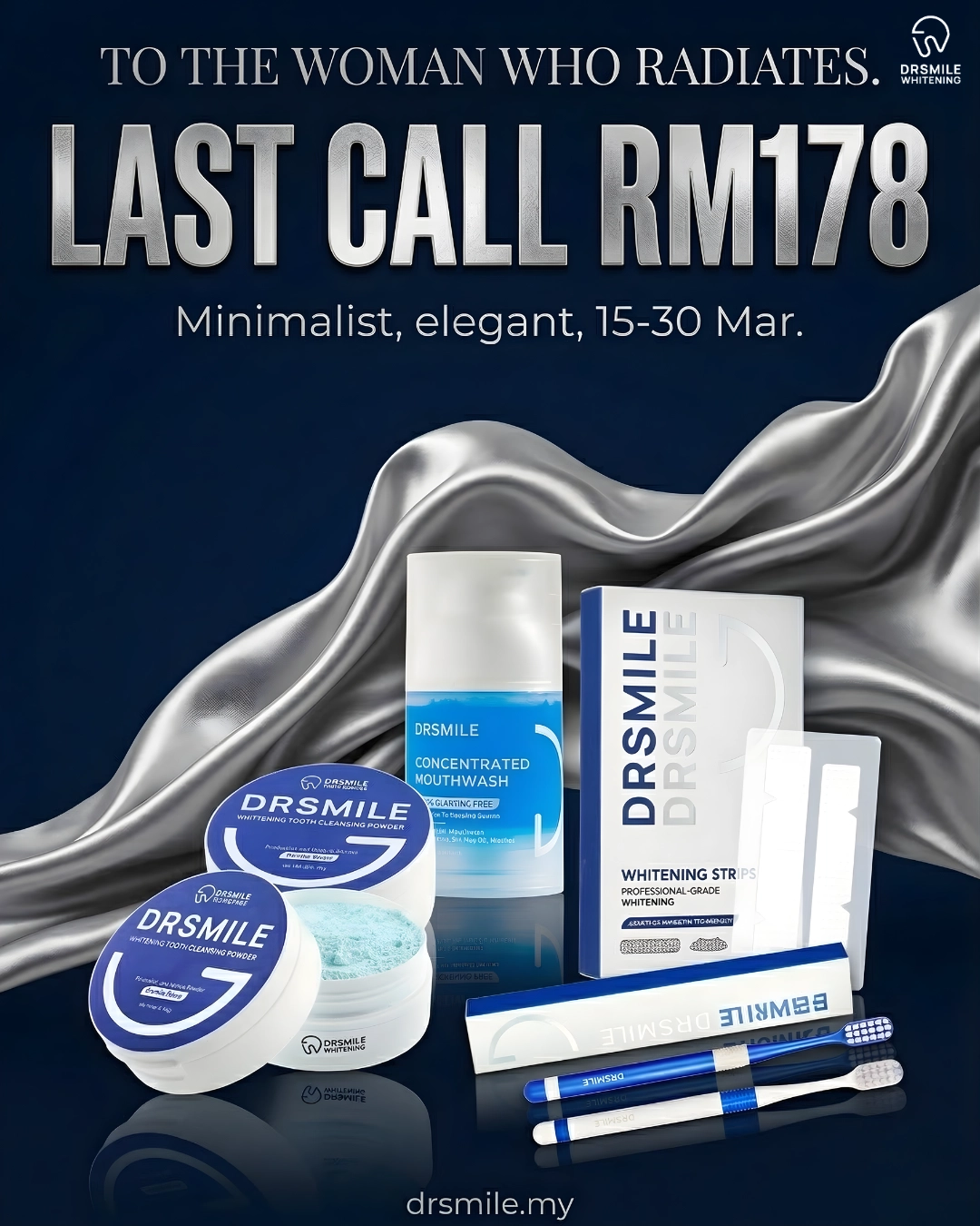 Dr Smile Whitening Solution Facebook ad