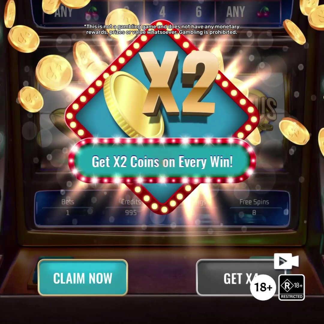 Slots-4-Fun Facebook ad: Free Social Casino Game - No Real Money