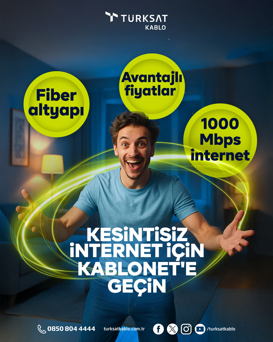 Türksat Kablo Facebook ad from Aug 6, 2025