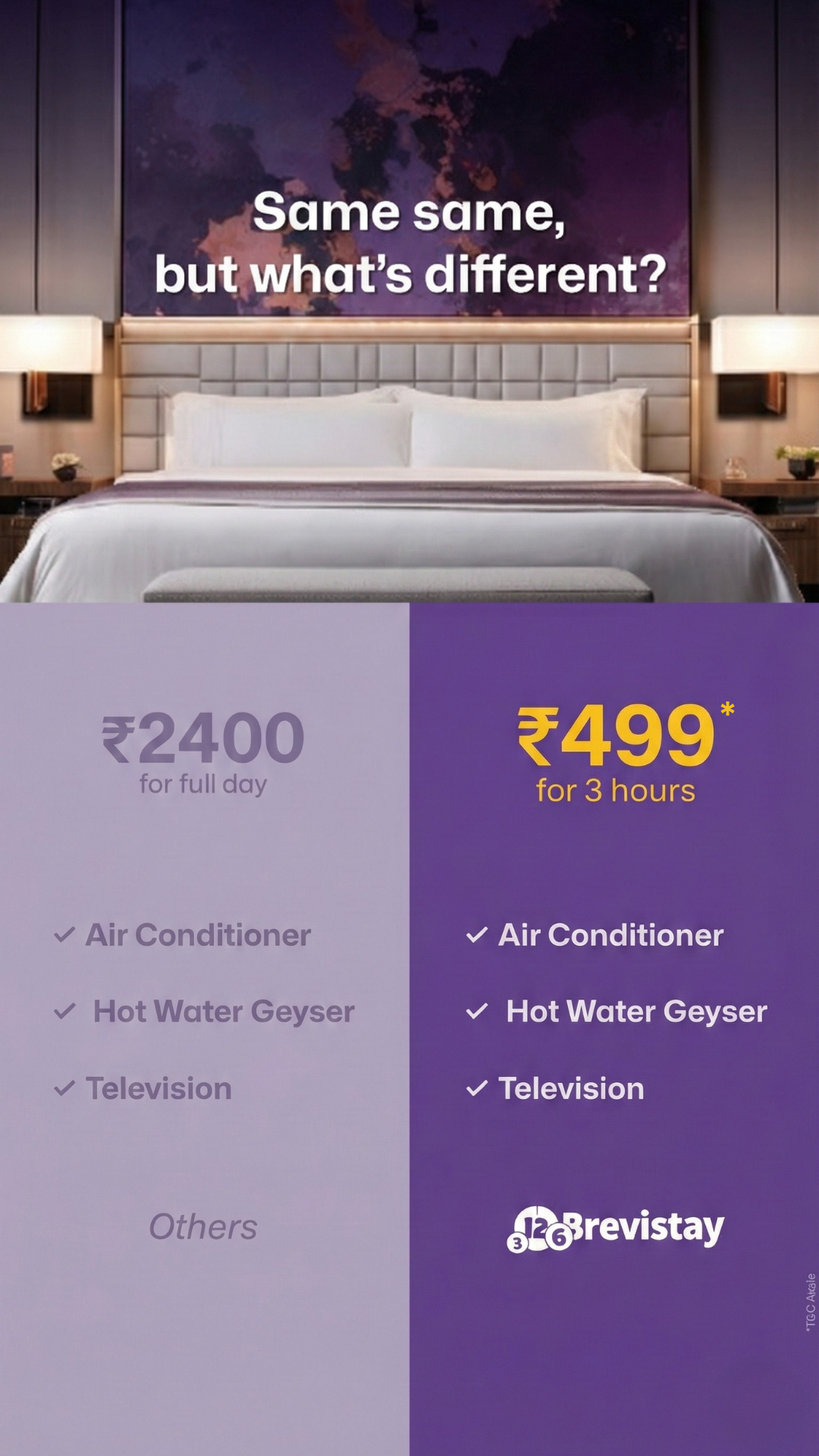 Brevistay Facebook ad from Feb 19, 2026