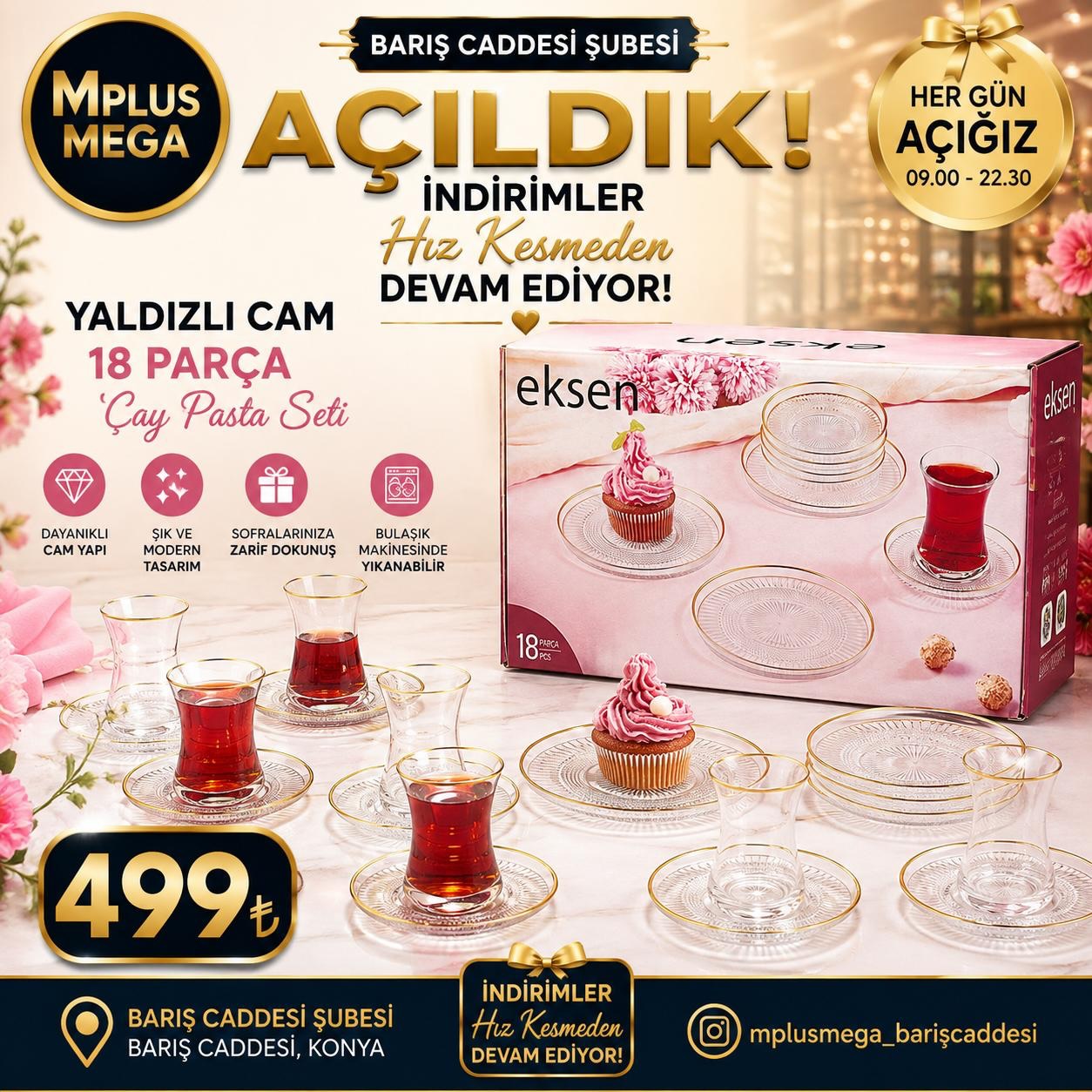mplusmega_bariscaddesi Facebook ad: MAĞAZAMIZ AÇILDI