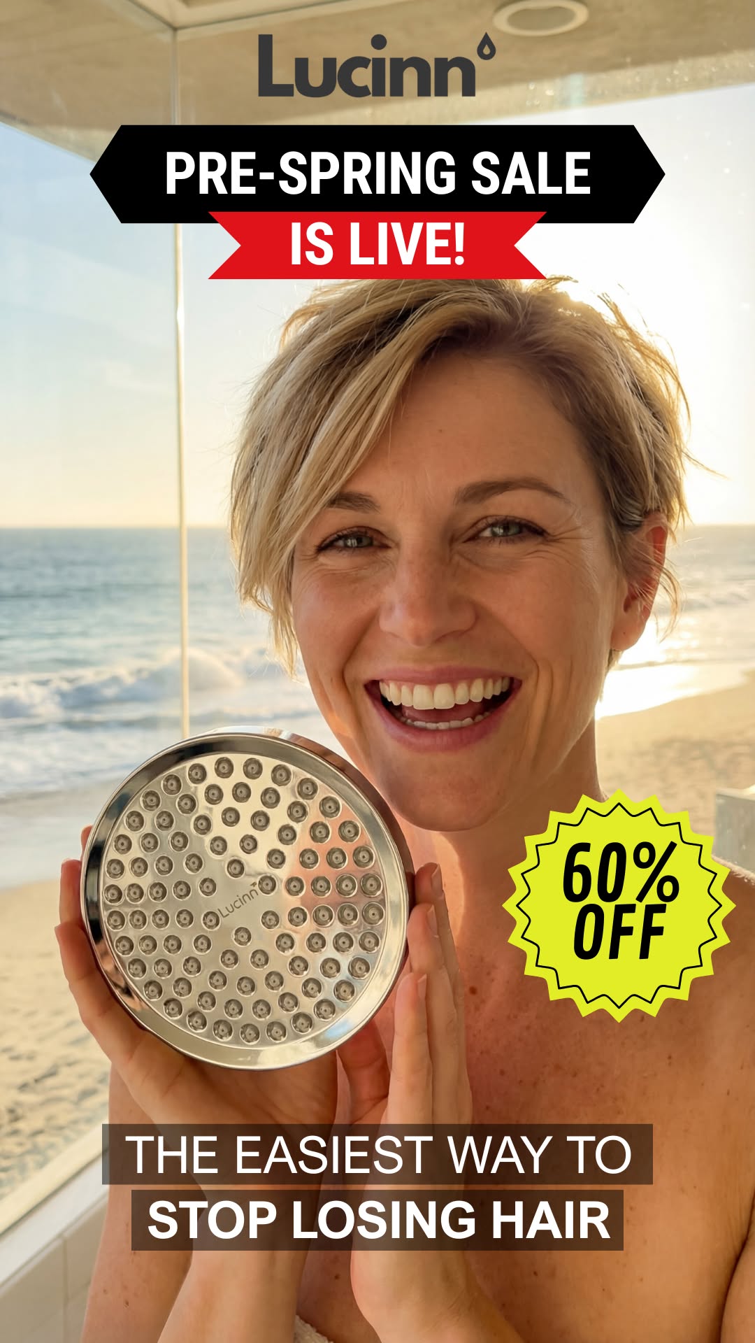 Lucinn Filtered Showerhead Facebook ad