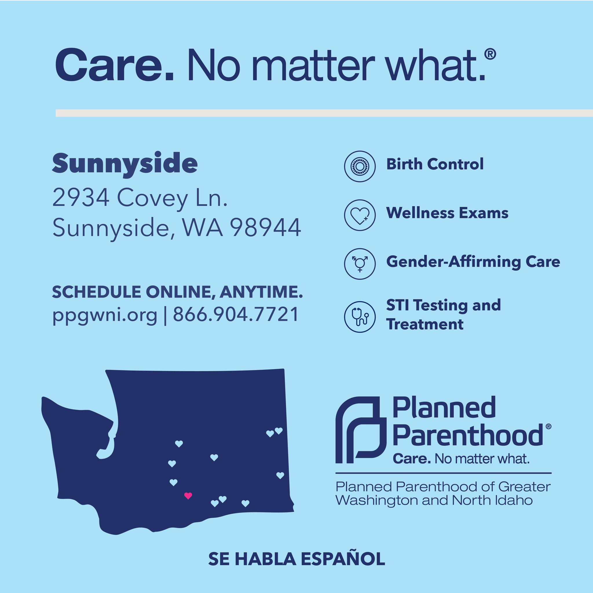 Planned Parenthood of Greater Washington and North Idaho Facebook ad