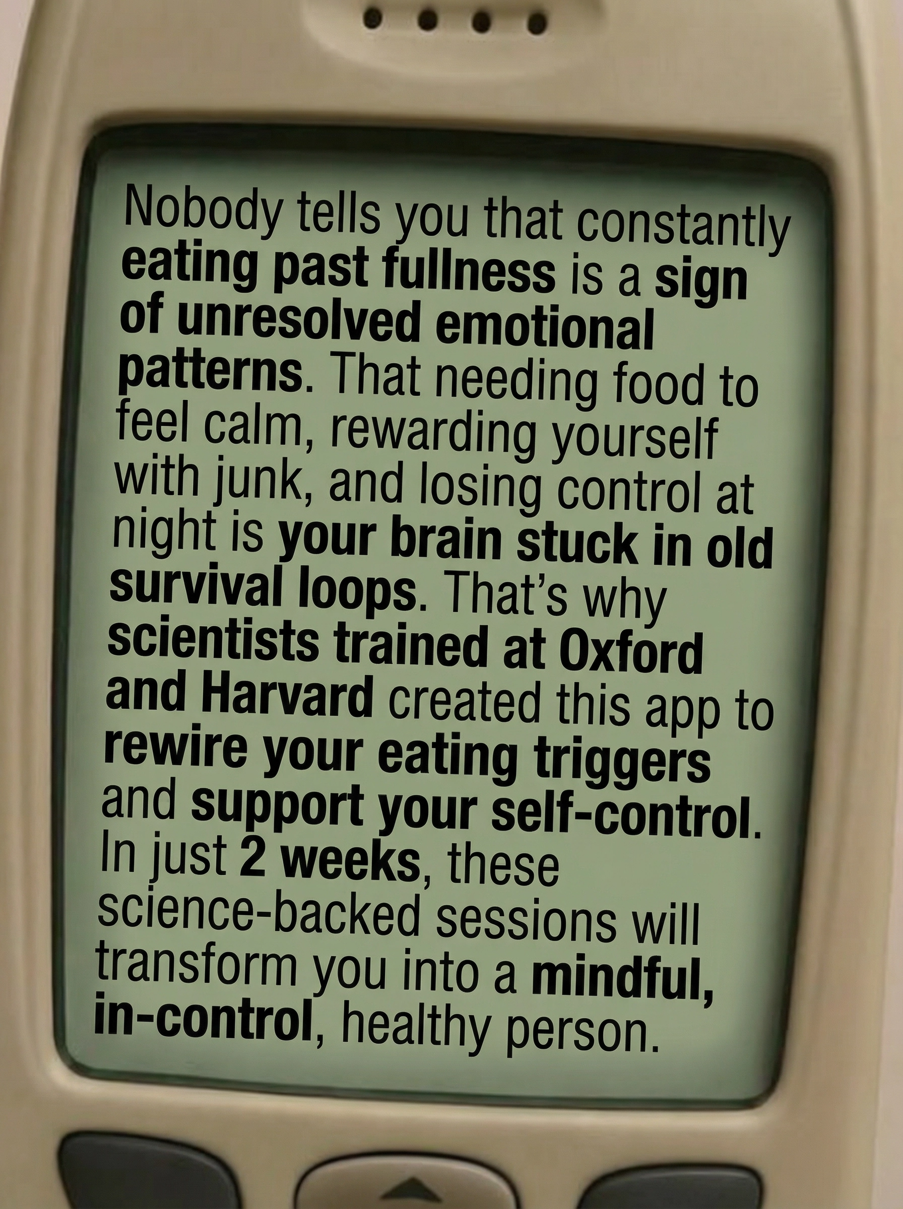 Oneleaf Facebook ad: Stop Mindless Snacking Naturally