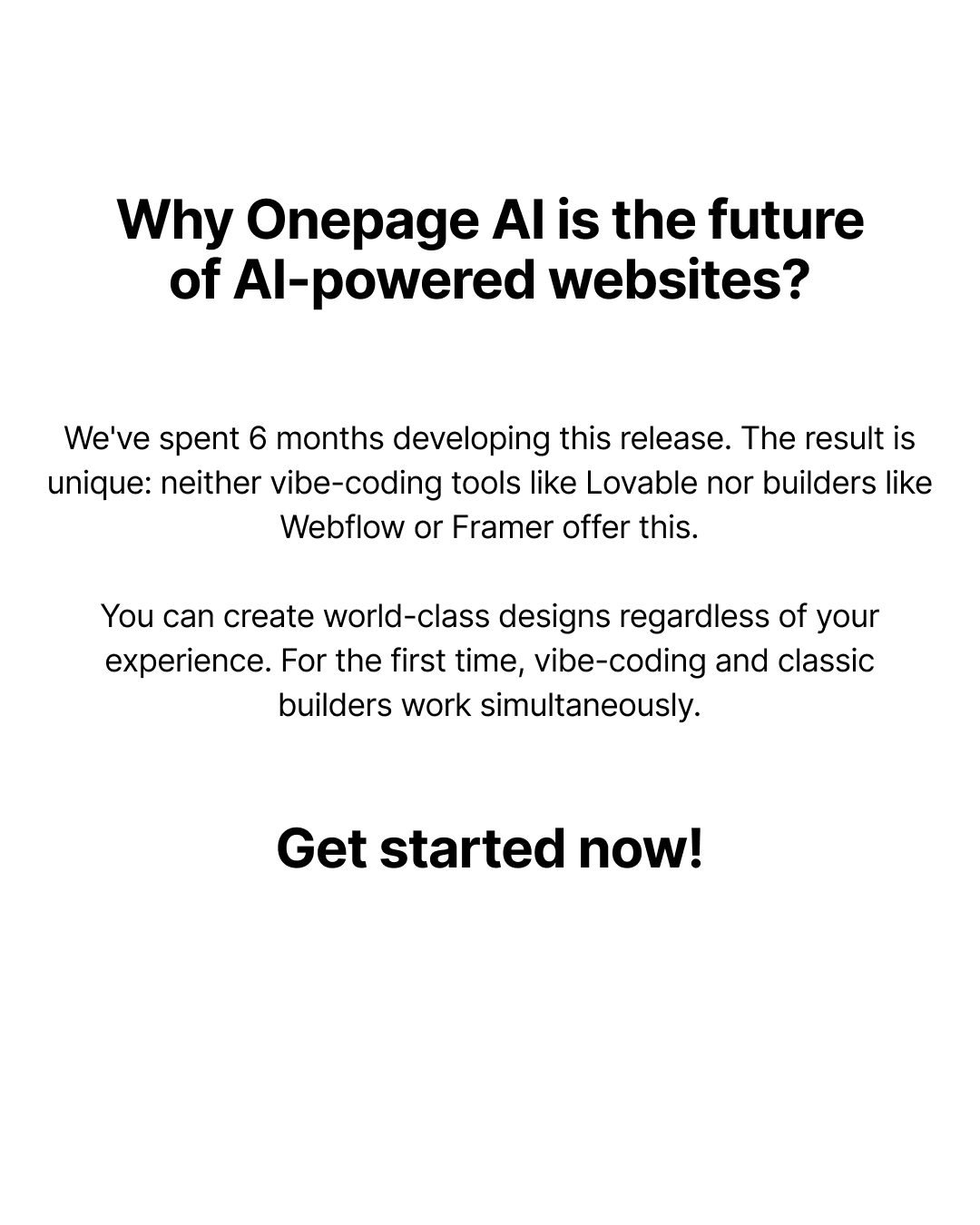 Onepage Facebook ad