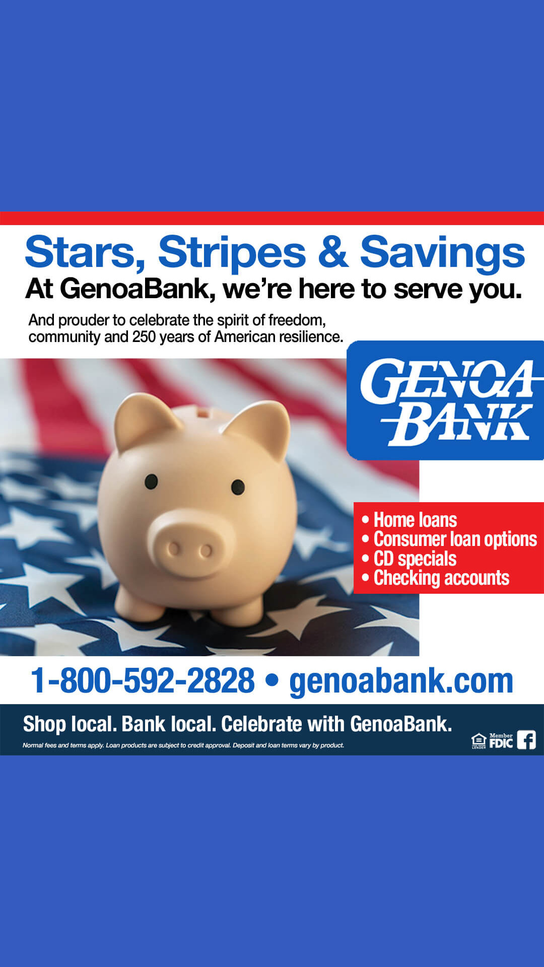 GenoaBank Facebook ad from Jul 8, 2026