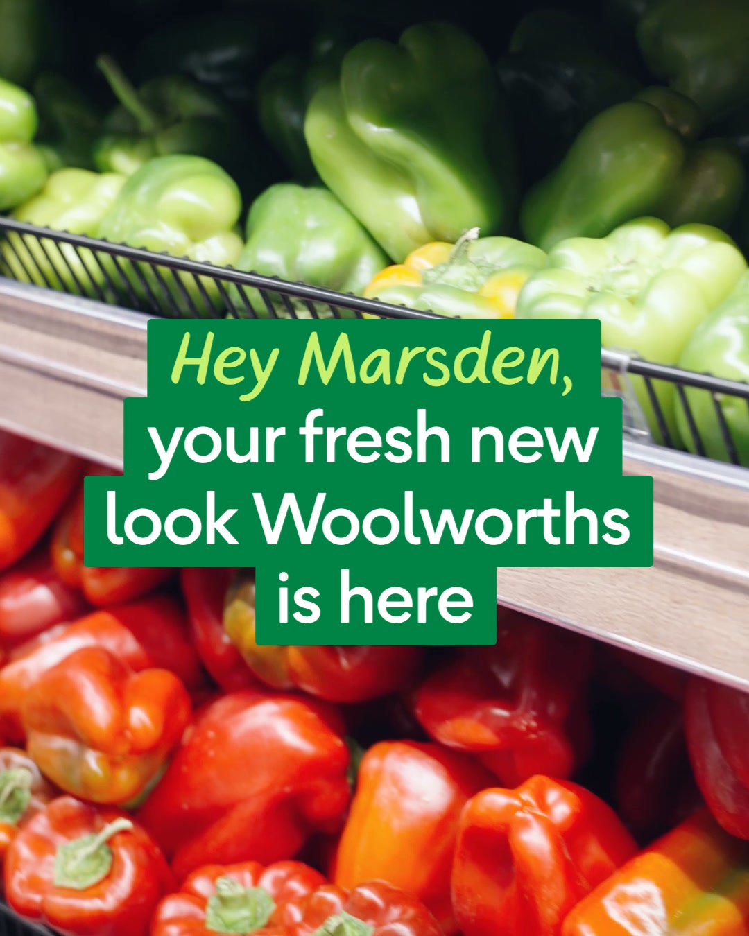 Woolworths Facebook ad: Discover the fresh new look at Woolworths Marsden Fifth…