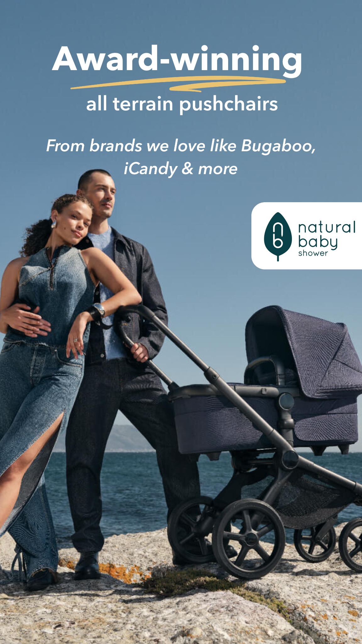 Natural Baby Shower Facebook ad