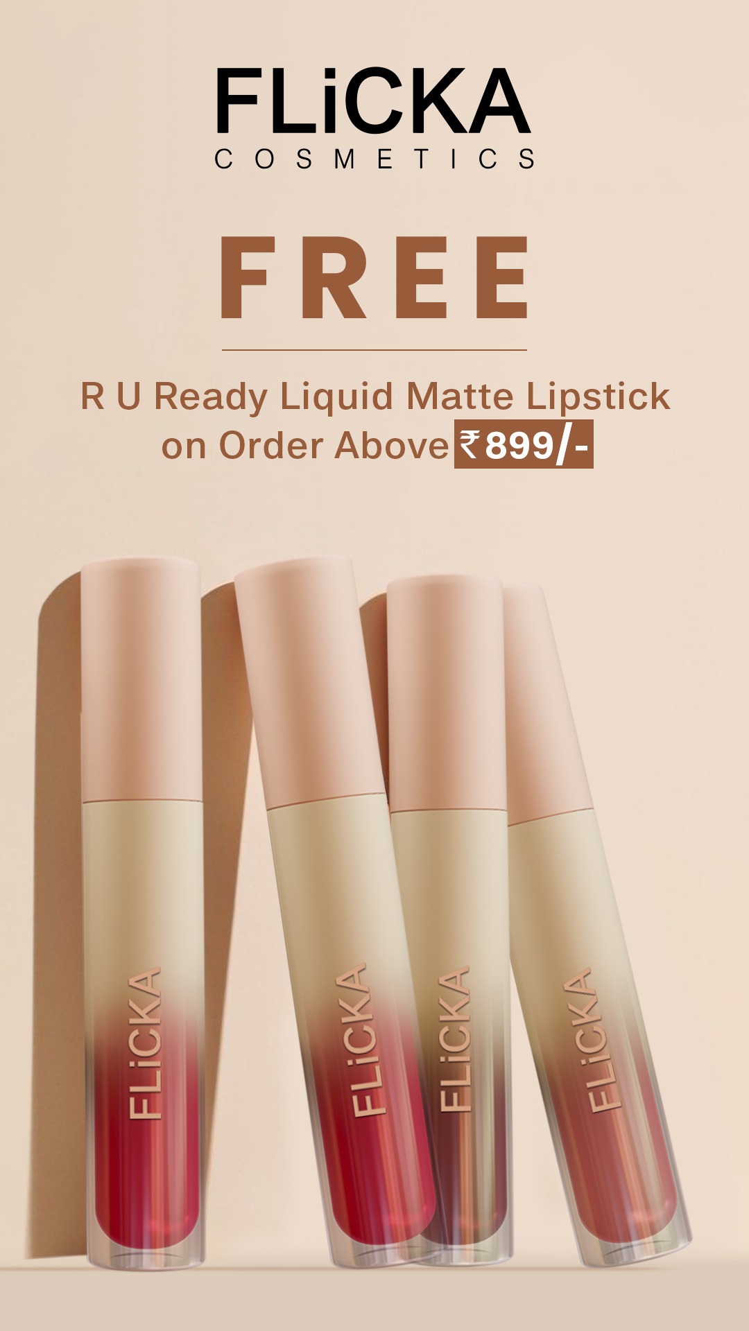 Flicka Cosmetics Facebook ad