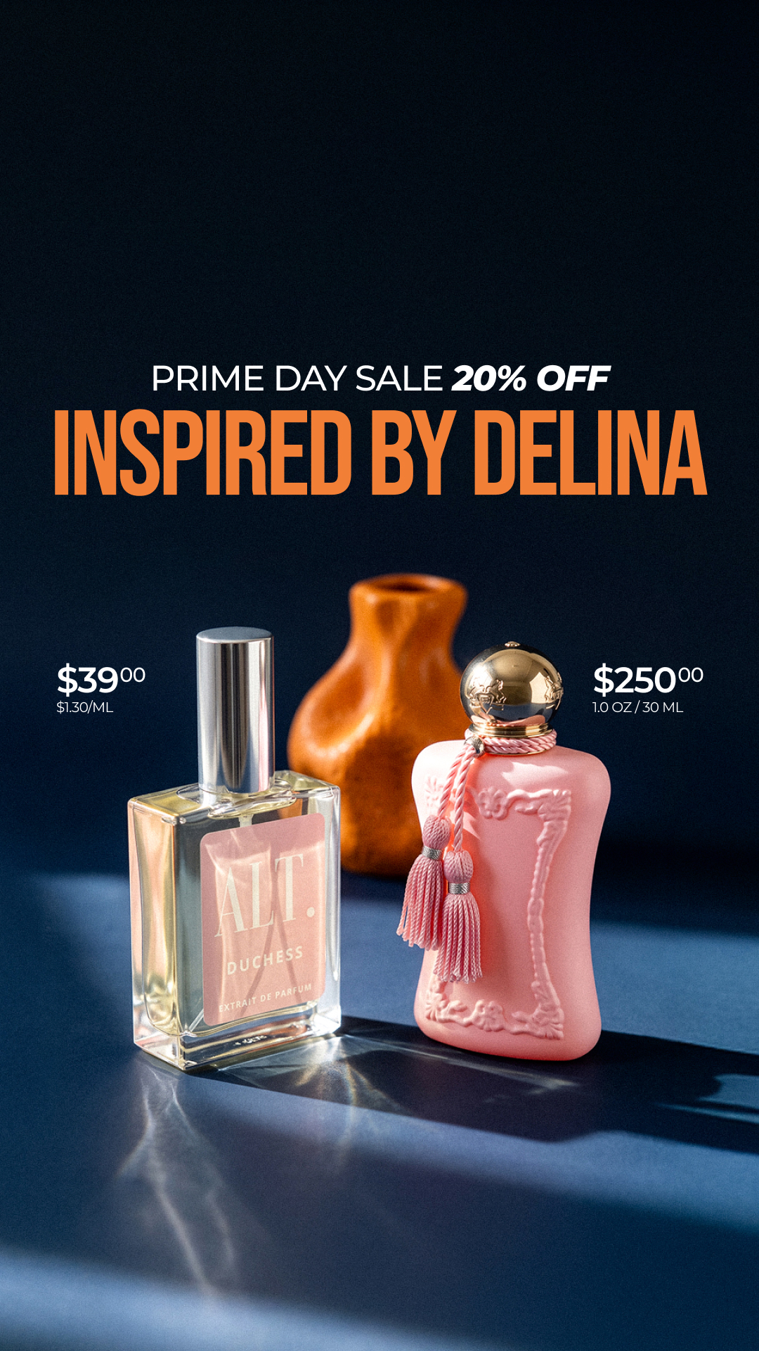 ALT. Fragrances Facebook ad: 20% Off Sitewide | Code PRIME