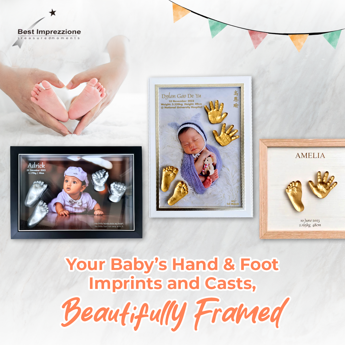 Best Imprezzione - 3D Baby Hand & Foot Casting/ Imprints Facebook ad