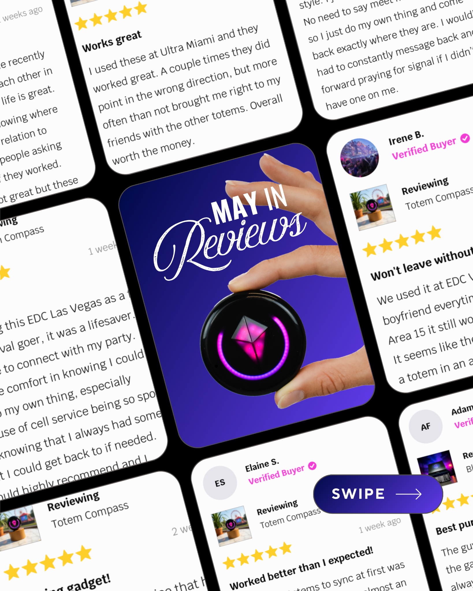 Totem Labs Facebook ad: The reviews are doing a lot of heavy…