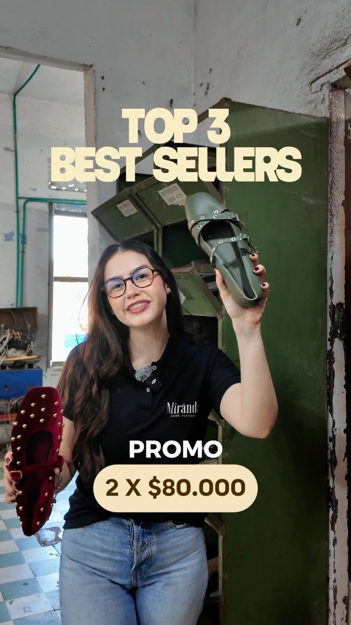 Fábrica de calzado Miranda Facebook ad: ¡Las más vendidas de Miranda Shoe Factory!