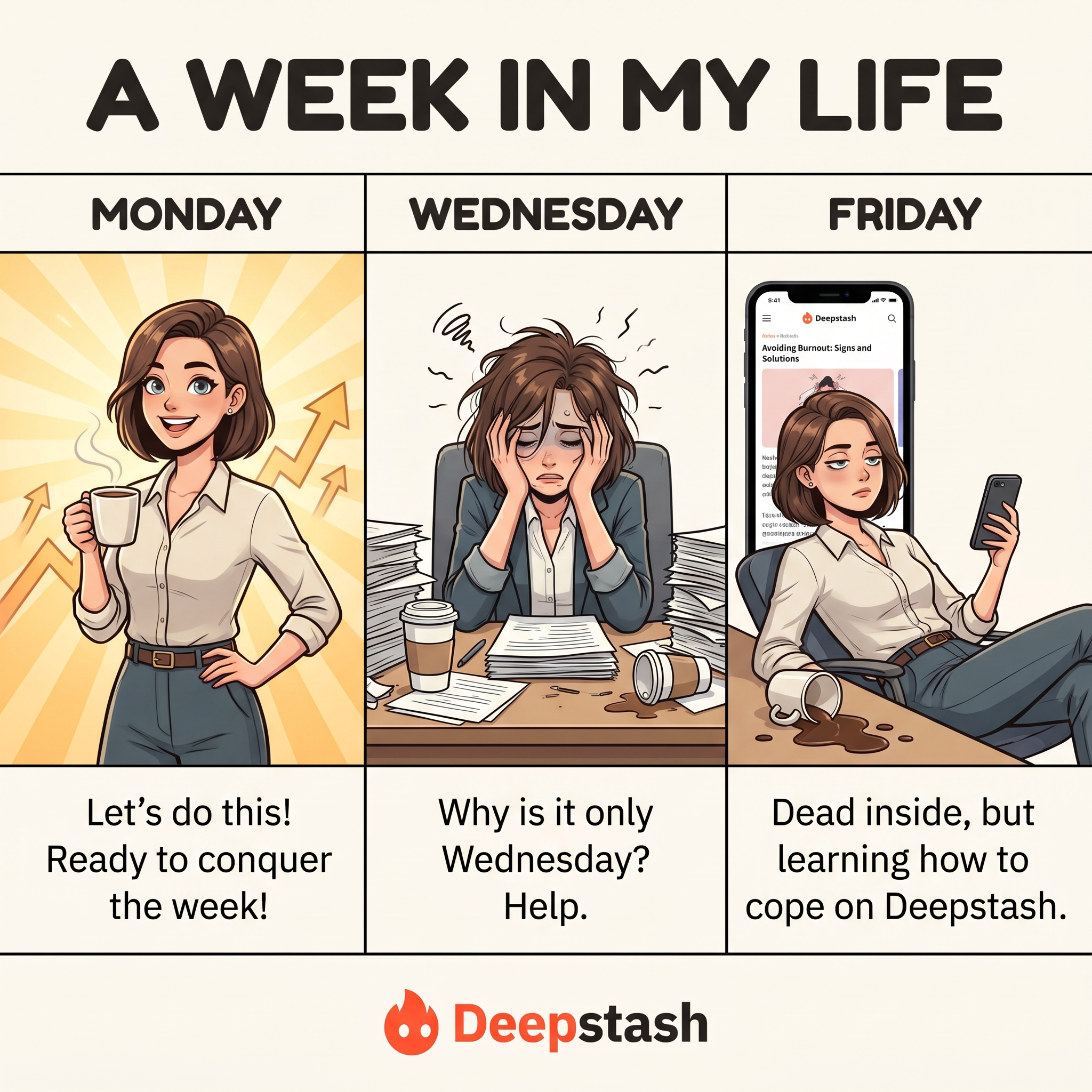 Deepstash Facebook ad