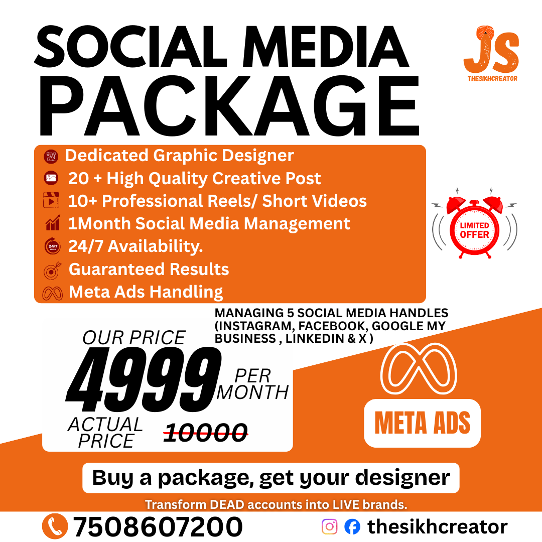 Thesikhcreator Facebook ad: Grow Your Business Online at Just ₹4999/Month