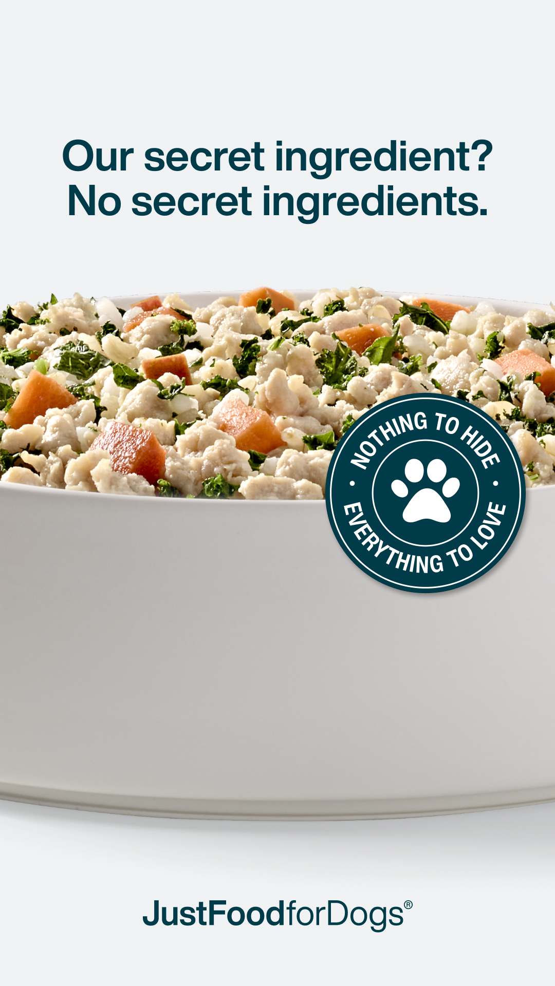 Just Food For Dogs Facebook ad