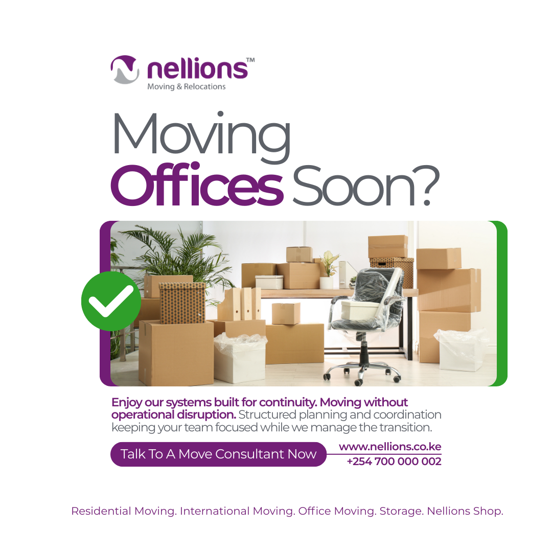 Nellions Moving & Relocations Company Facebook ad: Corporate Relocation in Kenya | Nellions Moving and…
