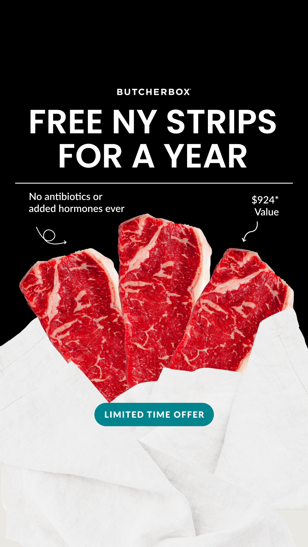 ButcherBox Facebook ad