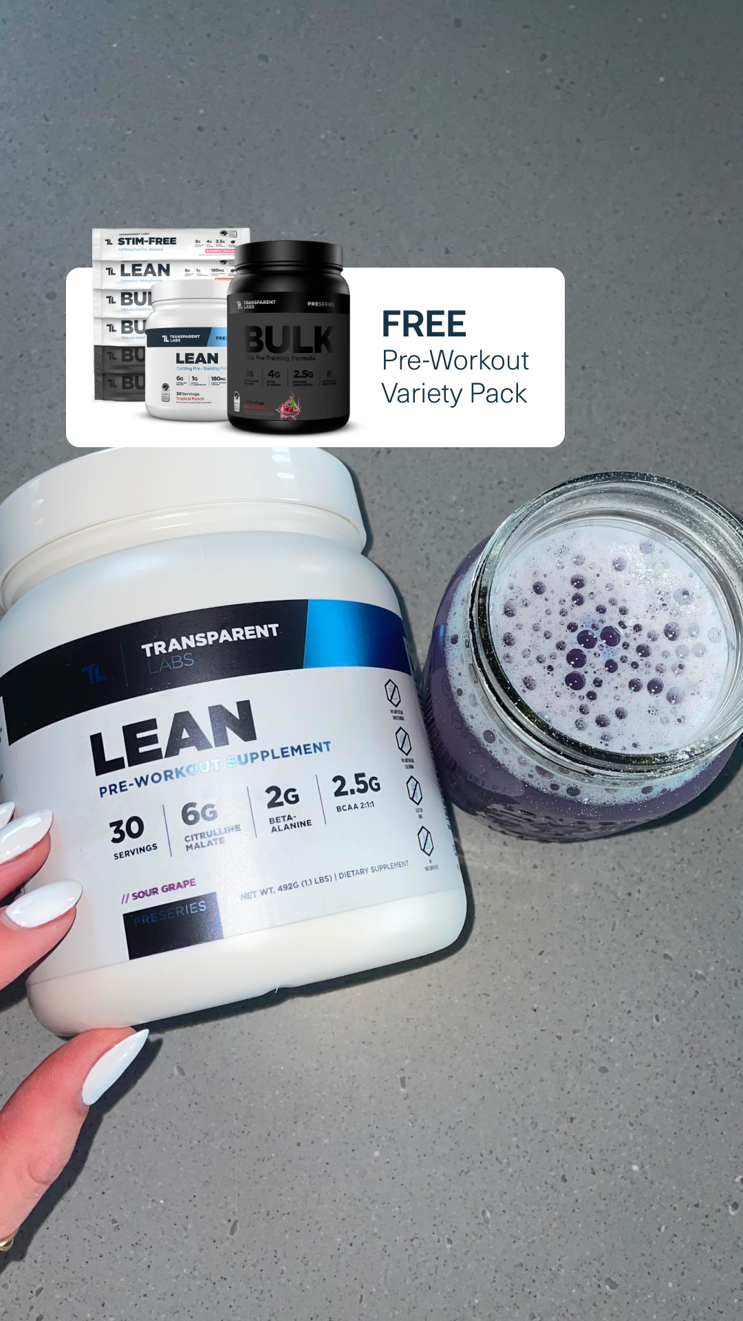 Transparent Labs Facebook ad