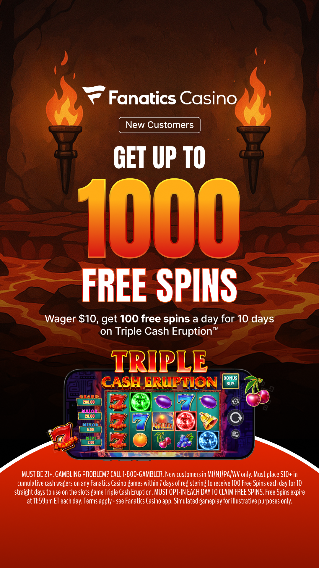 Fanatics Casino Facebook ad
