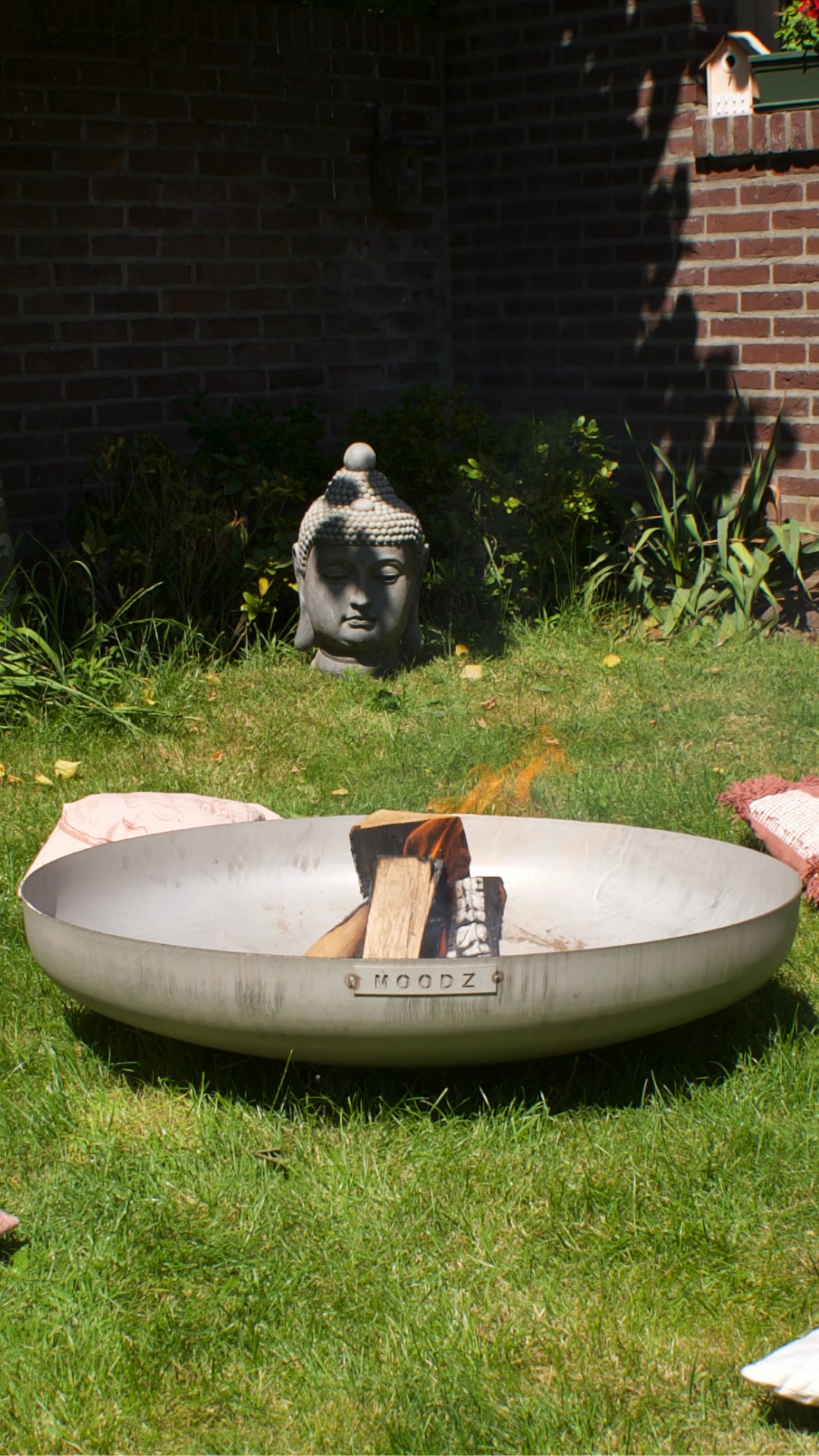 Boutiquefoyerexterieur.fr Facebook ad: MOODZ brasero en acier inoxydable Ø80 cm