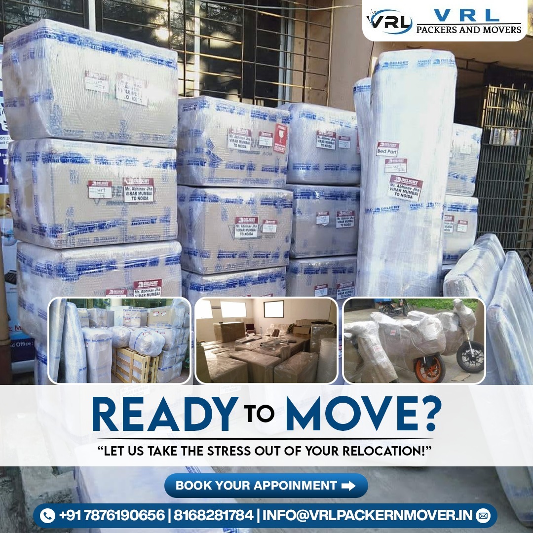 VRL packers and movers Facebook ad: DM to Book your Shifting Now!