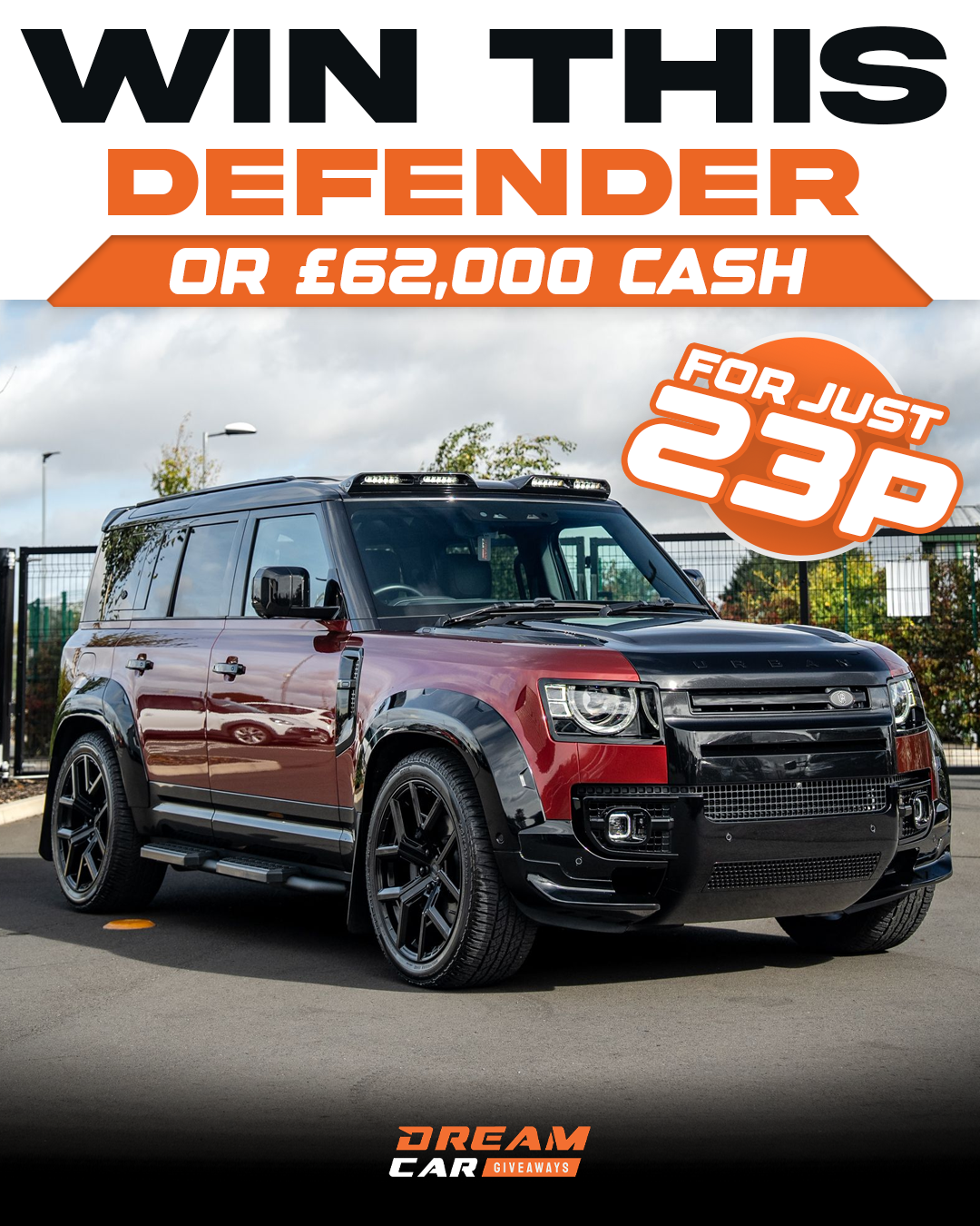Dream Car Giveaways Facebook ad