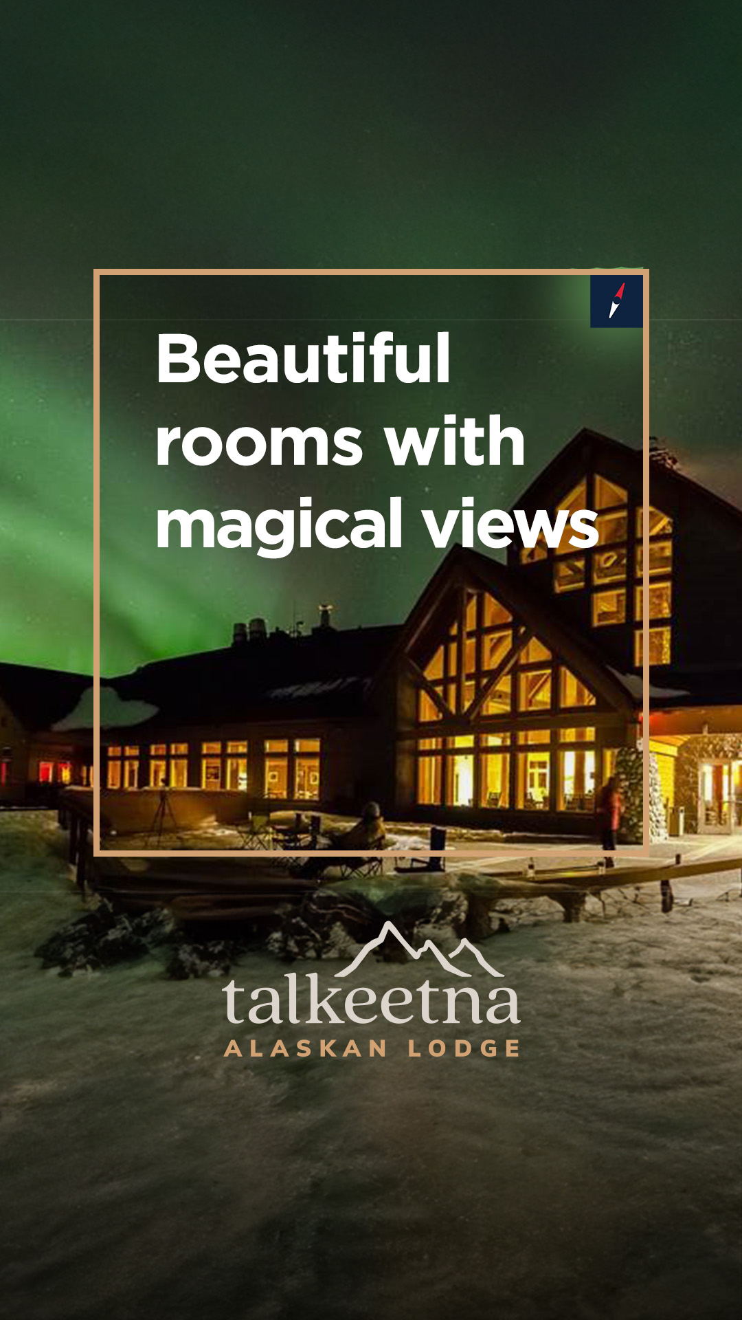 Talkeetna Alaskan Lodge Facebook ad from May 25, 2026