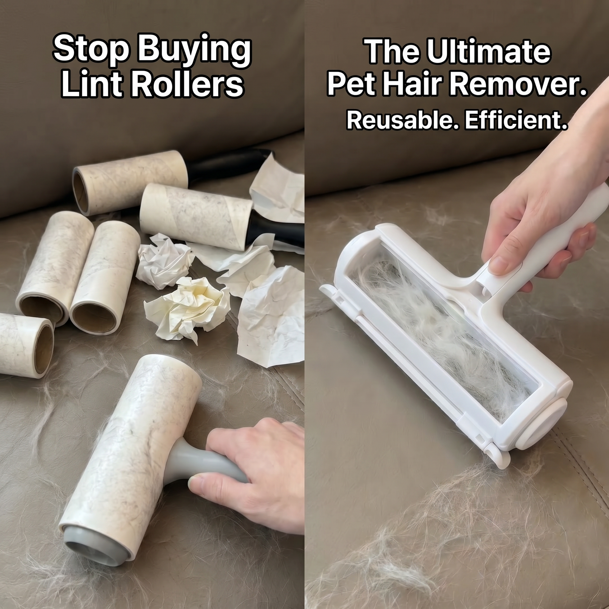 Refyns Facebook ad: Stop buying lint rollers