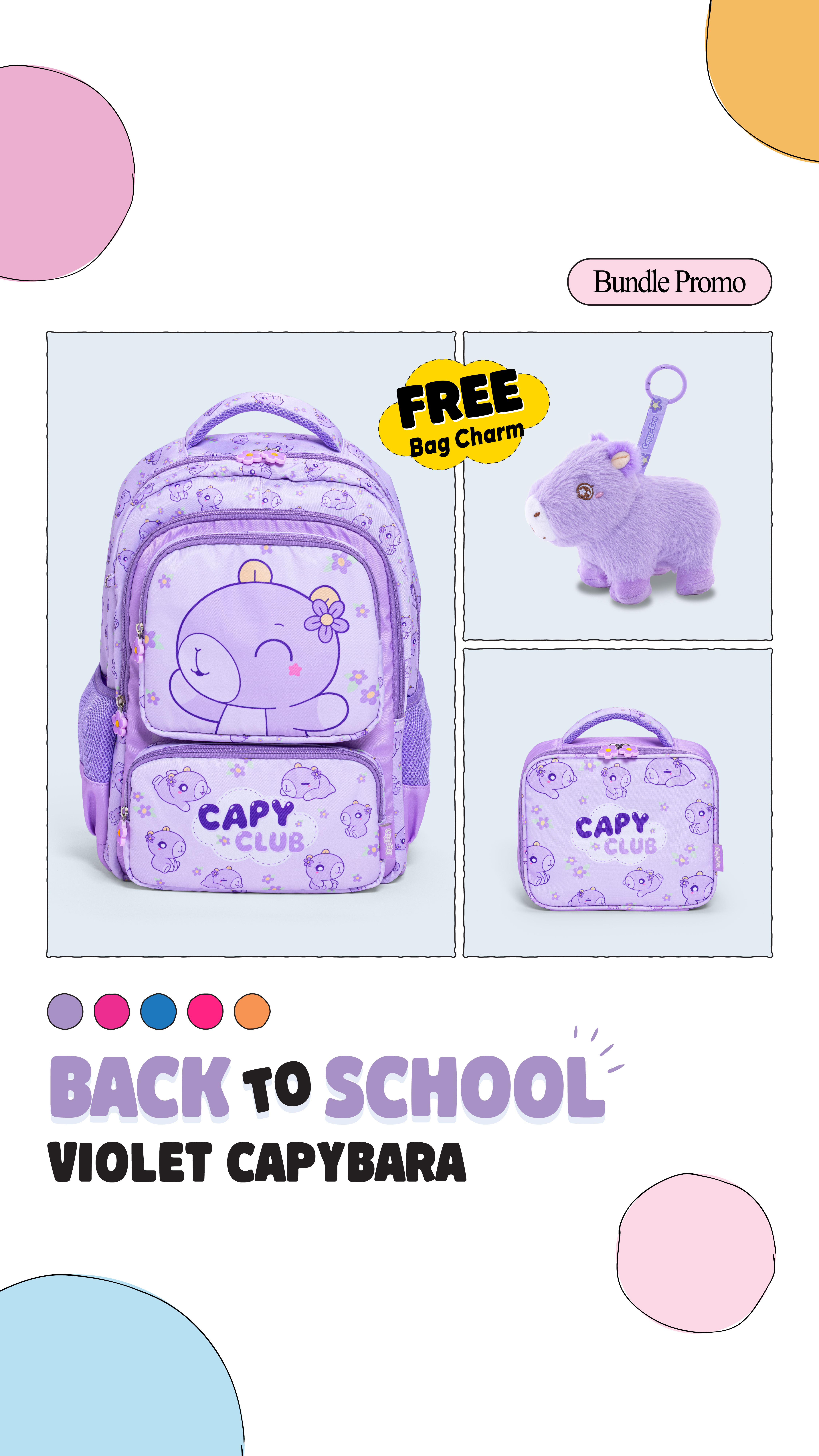 CAPY ERA Facebook ad: FREE Bag Charm