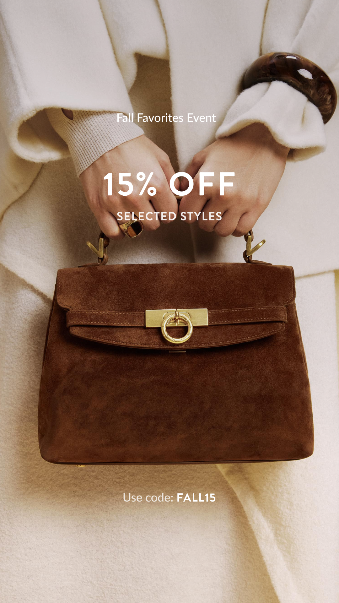PARISA WANG Facebook ad: 15% Off Fall Favorites
