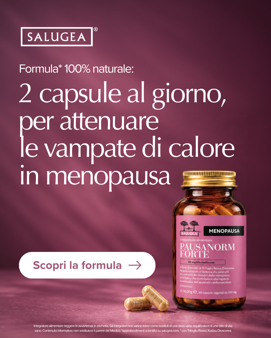 Salugea Facebook ad: Vampate di calore?